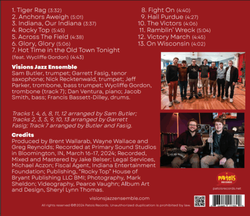 Across the Field CD back cover