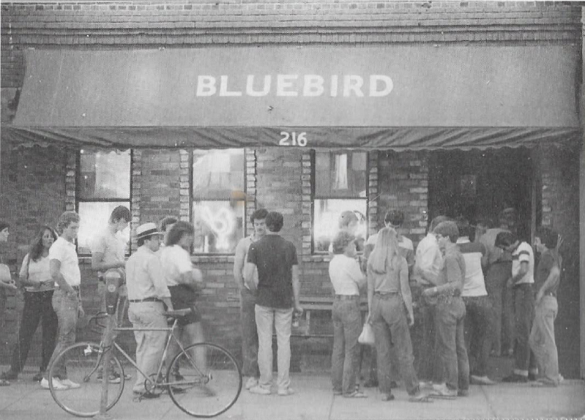 The Bluebird nightclub at 216 N. Walnut Street in Bloomington, Indiana. Photo courtesy of Alan Kaye.