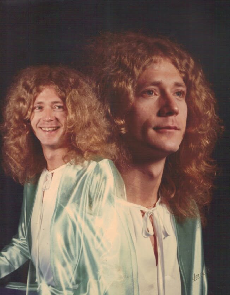 A studio portrait of Roadmaster vocalist Steve McNally, circa 1977, displayed for years in the front room of his mother Jessie’s home.