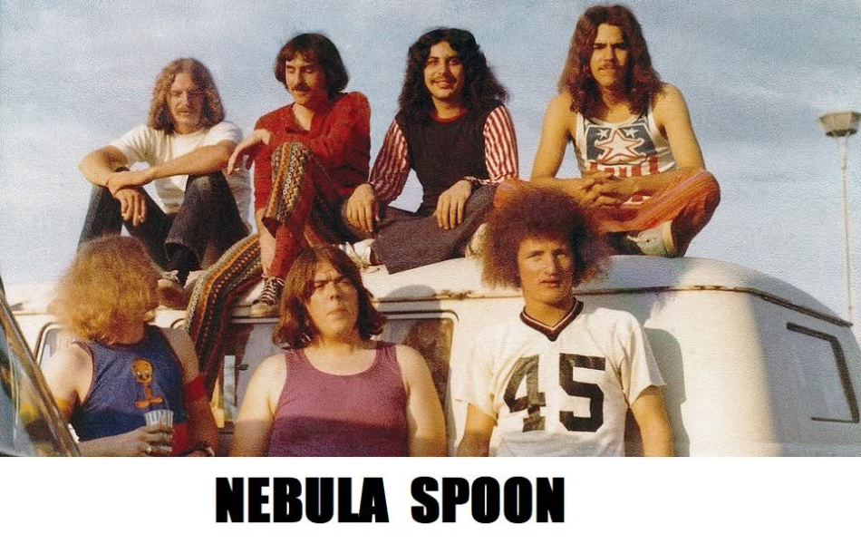 Nebula Spoon, a Kokomo, Indiana, rock band whose members included guitarist Rick Benick and vocalist Steve “Mac” McNally, both future bandmates of Michael Read in Roadmaster. Photo courtesy of Alan Kaye.