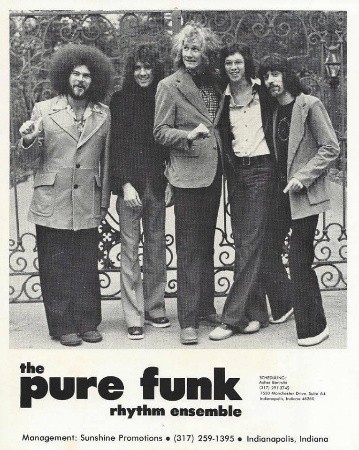 The Bloomington-based Pure Funk Rhythm Ensemble, which later evolved into Roadmaster, in an early promotional photo.