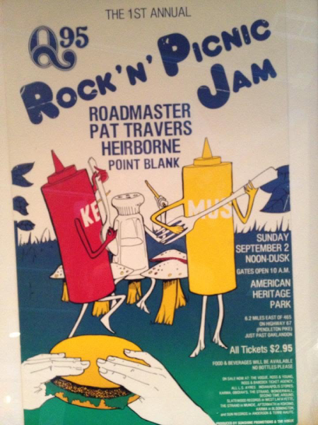 Q95’s first annual Rock ’n’ Picnic Jam featured Roadmaster, Pat Travers, Heirborne, and Point Blank at American Heritage Park on September 2. Photo courtesy of Bob Ferguson.