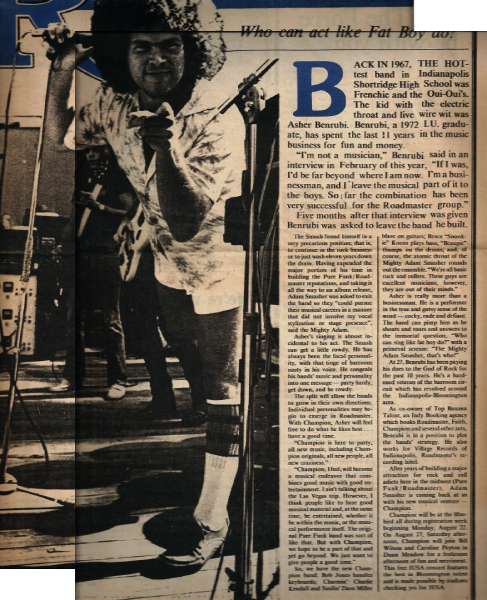 “Who Can Act Like Fat Boy Do?” profiles Roadmaster vocalist Asher Benrubi and his larger-than-life stage personality. Photo courtesy of Donnie Casel.