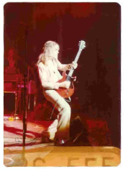 Rick Benick on guitar performing with Roadmaster in December 1976. Photo courtesy of John Watson.
