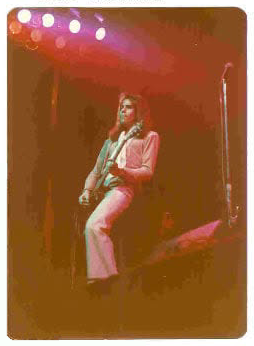 Rick Benick on guitar performing with Roadmaster in December 1976. Photo courtesy of John Watson.