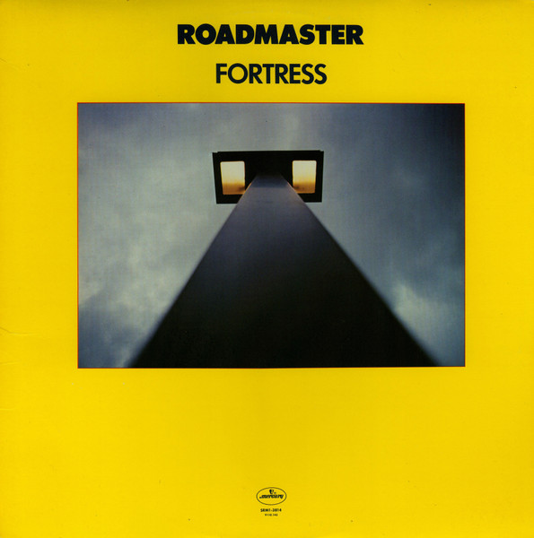 The front cover of Roadmaster’s 1980 album “Fortress”, designed by Ernie Cefalu using a photograph by Scott Enyart.