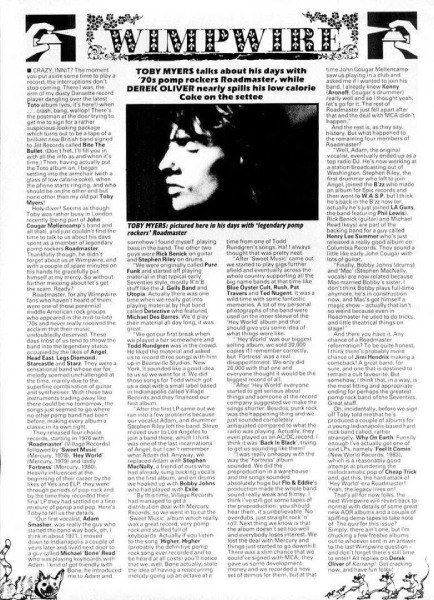 An interview with bassist Toby Myers looks back on his years with Roadmaster and the band’s place in 1970s Midwestern rock. Photo courtesy of Kelv Hellrazer.