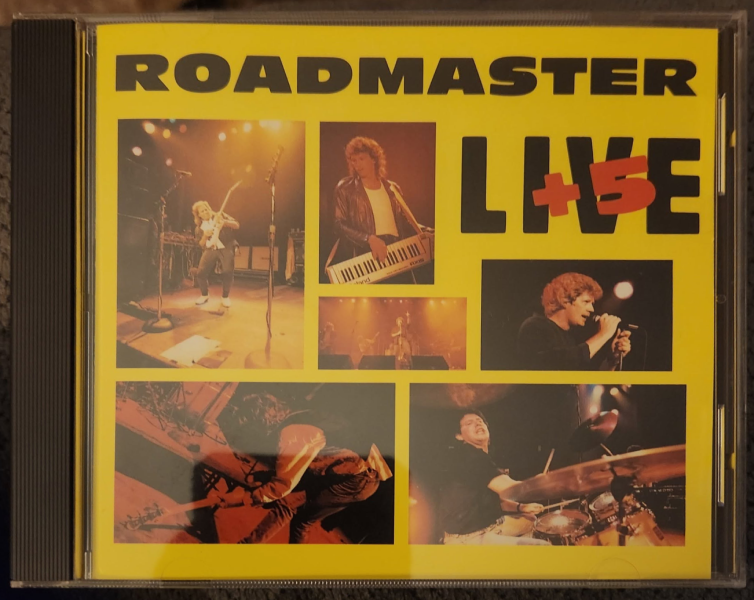 Front cover of Roadmaster’s 1989 album “Live + 5.”