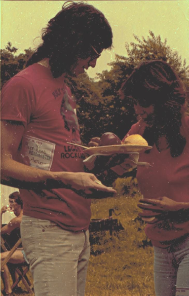 Roadmaster keyboardist Michael Read at Legend Valley on July 15, 1979, where Roadmaster performed alongside Todd Rundgren & Utopia, Cheap Trick, the Cars, and Eddie Money. Photo courtesy of Guy Davis.
