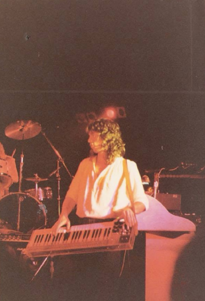Roadmaster keyboardist Michael Read performs on keytar. Photo courtesy of Jim Drew.