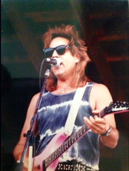 Roadmaster guitarist Rick Benick performs live, circa the 1980s. Photo courtesy of Michael Clapper.