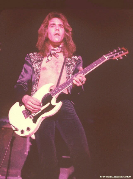 Roadmaster guitarist Ricky Benick performs live in 1979. Photo by Steven Ballinger.