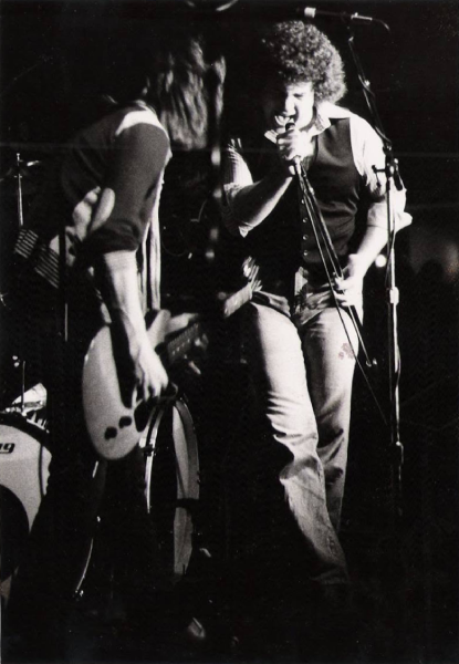 Roadmaster’s Ricky Benick and Steve “Mac” McNally share the stage during a live performance. Photo courtesy of Jim Drew.