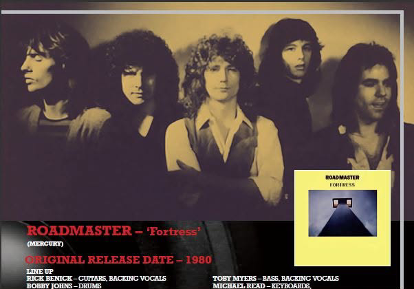 Part one of “Rock Candy” magazine’s April 2025 feature on Roadmaster looks back at the band’s 1980 album “Fortress”. Photo courtesy of John Watson.