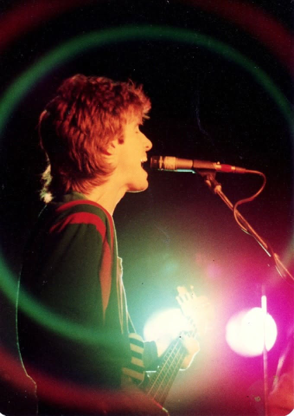 Roadmaster bassist Toby Myers sings during a live performance. Photo courtesy of Bill Howard.