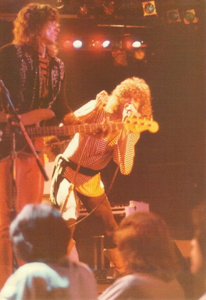 Roadmaster’s Toby Myers and Steve “Mac” McNally performing at Market Square Arena in 1979. Photo courtesy of Troy Salinas.