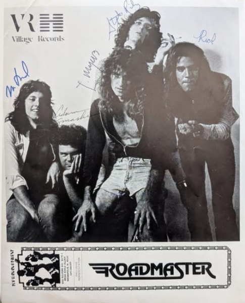 Autographed Village Records promotional photograph of Roadmaster.