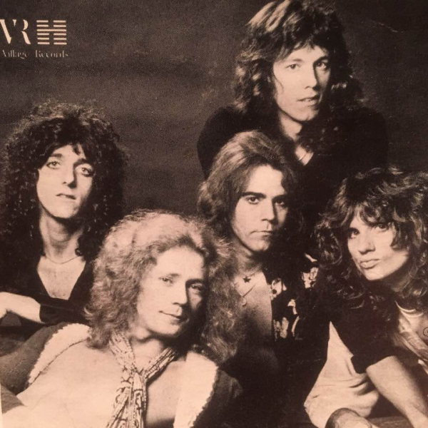 Roadmaster with drummer Stephen “Steve” Riley during the era of the band’s 1976 self-titled debut on Village Records.