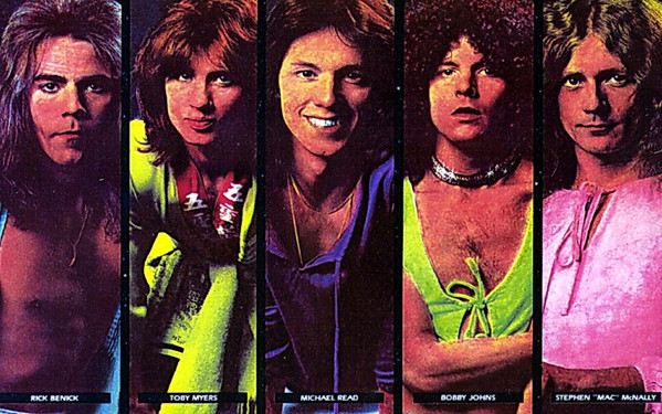 Roadmaster members pictured on the 1978 “Sweet Music” album cover, from left: Rick Benick, Toby Myers, Michael Read, Bobby Johns, and Stephen “Mac” McNally.
